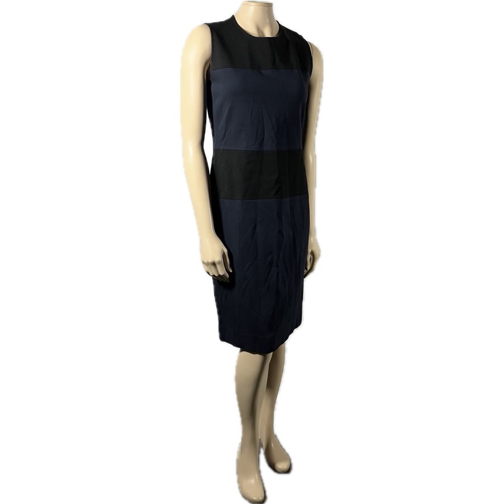 Nwt Paul Smith Shift Dress Striped Black And Navy